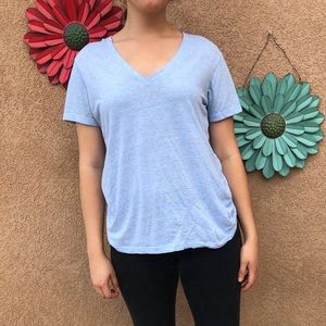 Baby Blue V-Neck